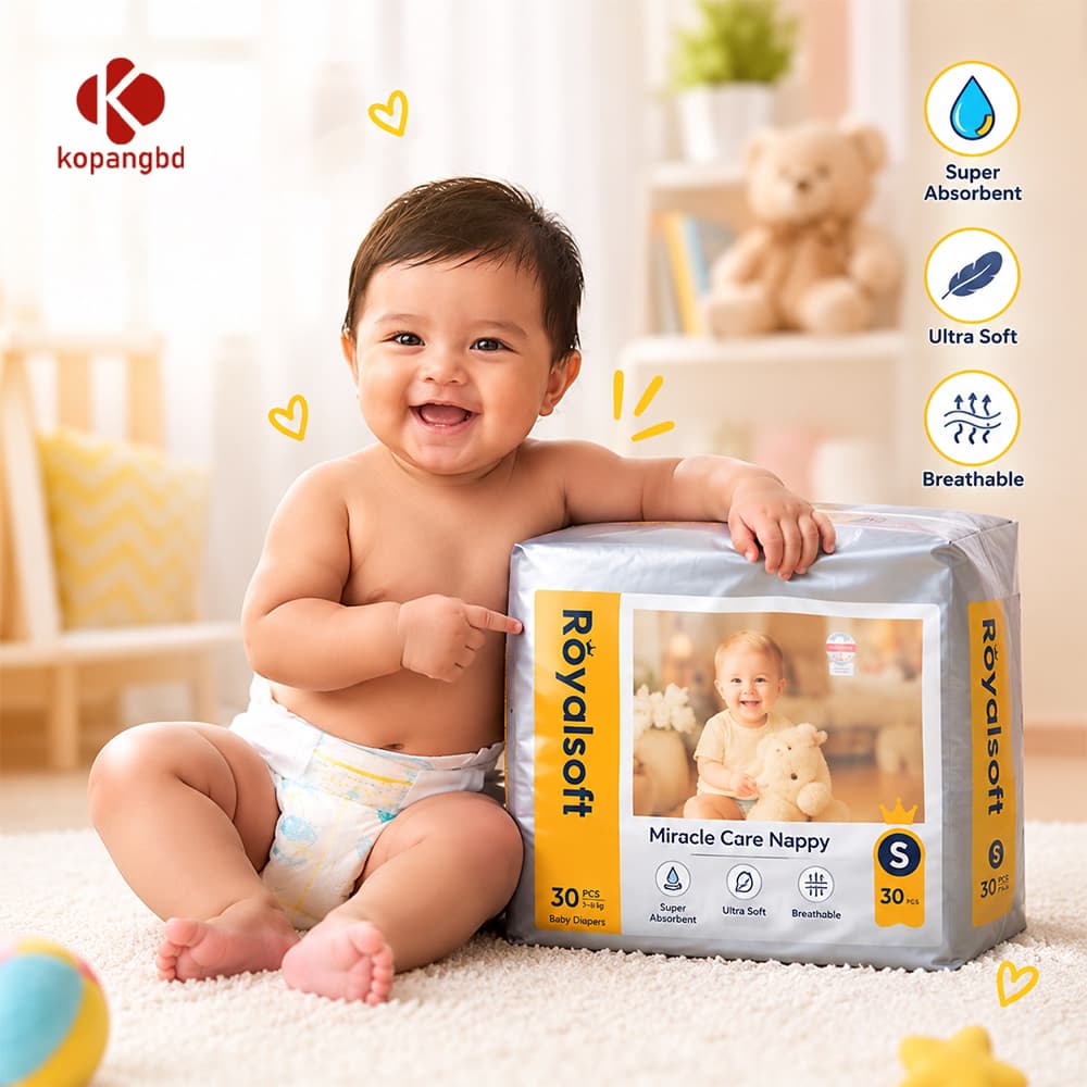 Royalsoft Baby Diaper  Premium Quality Diaper Look image 3