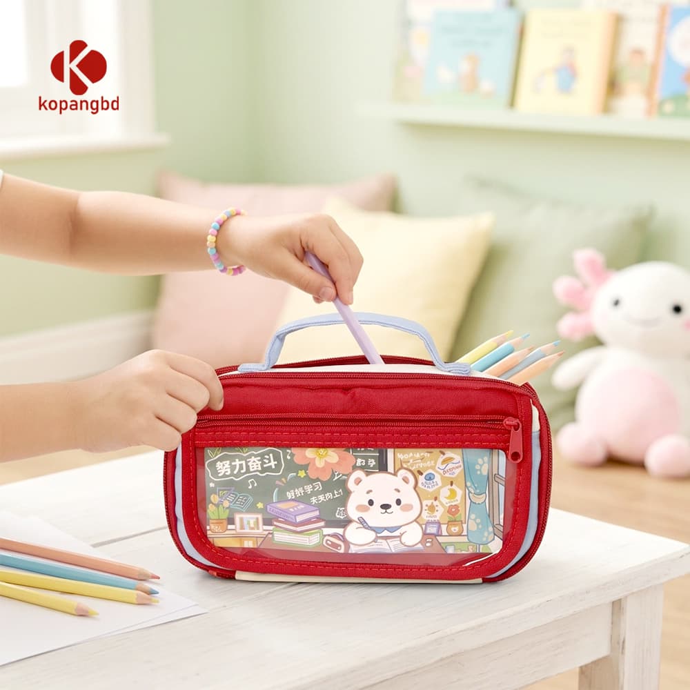 Layered Pencill box Bag For Kids image 1